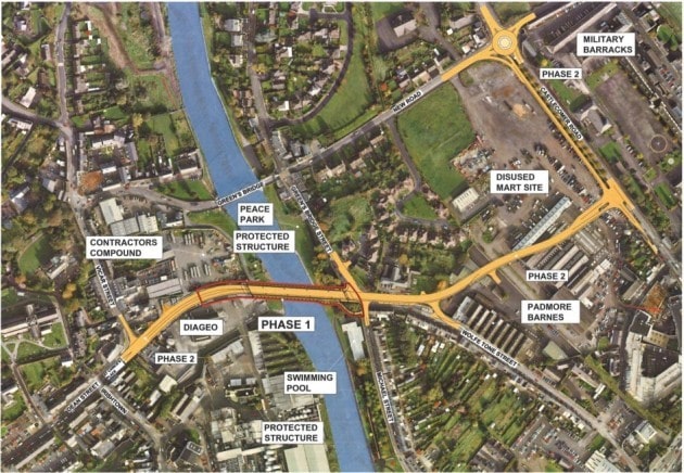 KILKENNY CENTRAL ACCESS SCHEME - Areal plan