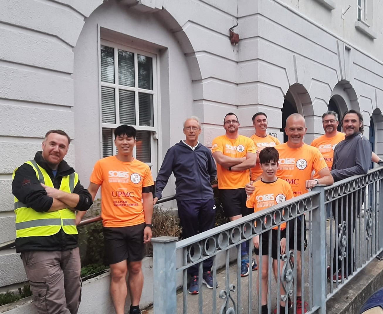 RUN & WALK FOR LIFE 2021 - Group taking off from the front of our Waterford offices