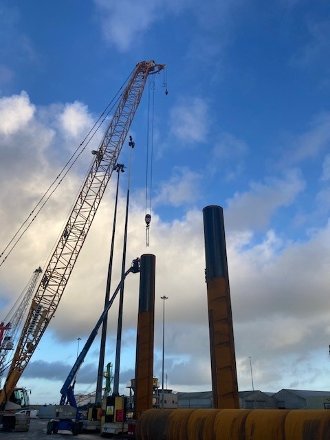 Foynes Port Reclamation Works - Foundation Pile Installation